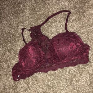 Maroon cute bra PINK VS!!32 B